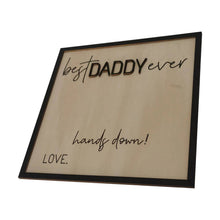 Load image into Gallery viewer, DIY Handprint Wooden Plaque Kit, Personalized Fingerprint Craft for Fa