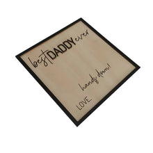 Load image into Gallery viewer, DIY Handprint Wooden Plaque Kit, Personalized Fingerprint Craft for Fa