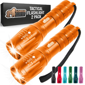 Powerful LED Tactical Flashlight, 750 FT High Lumens 5 Adjustable Modes, Water Resistant, Ultra Bright Zoom Flashlights, Small Mini Flash Light, Camping, Night Dog Walking, Turquoise