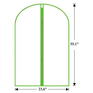 Garment Bags Cover for Hanging Clothes Gowns, 23.6’’×39.1’’,5 Pack Black