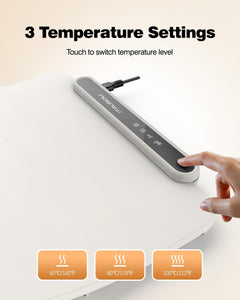 BW450 Off-white Food Warming Mat Bundle with BW701 Beige Electric Warming Tray