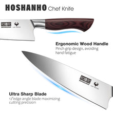 Load image into Gallery viewer, Fillet Knife 7 Inch, Professional High Carbon Stainless Steel Boning Knife for Meat, Ultra Sharp Japanese Fish Fillet Knives with Ergonomic Wood Handle