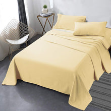 Load image into Gallery viewer, Secura Queen Bed Sheet Set, 4pcs Bedding Sheets &amp; Pillowcases, Soft Microfiber 1800 Thread Count 16&quot; Deep Pocket Luxury Bed Sheets - Hypoallergenic, Wrinkle &amp; Fade Resistant (Black)