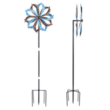 Load image into Gallery viewer, WONDER GARDEN Wind Spinners Outdoor - 2 Pack Small Metal Flamingo Wind Spinner Windmill, Wind Sculpture for Yard Patio Lawn Decor