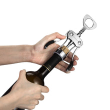 Load image into Gallery viewer, Beneno Wine Opener, Zinc Alloy Premium Wing Corkscrew with Multifunctional Bottles Opener, Sharp Wine Corkscrew with Ergonomic Non-Slip Wing Handle, Upgrade