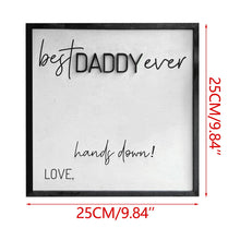Load image into Gallery viewer, DIY Handprint Wooden Plaque Kit, Personalized Fingerprint Craft for Fa