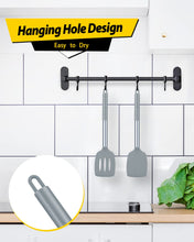 Load image into Gallery viewer, Pack of 2 Silicone Solid Turner, Non Stick Slotted Kitchen Spatulas, High Heat Resistant BPA Free Cooking Utensils, Ideal Cookware for Fish, Eggs, Pancakes(Black)