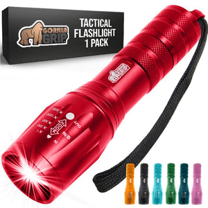 Powerful LED Tactical Flashlight, 750 FT High Lumens 5 Adjustable Modes, Water Resistant, Ultra Bright Zoom Flashlights, Small Mini Flash Light, Camping, Night Dog Walking, Turquoise