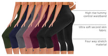 Load image into Gallery viewer, TNNZEET 7 Pack Leggings for Women - High Waisted Yoga Pants with Pockets Black Leggings Women Full Length &amp; Capri