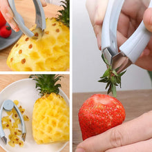 Load image into Gallery viewer, Multifunctional Pineapple Eye Remover, 2024 New Pineapple Corer and Slicer Pineapple Cutter, Premium Pineapple Peeler Quickly Cut and Remove Stems From Fruits Strawberry Stem Remover Tool (2)