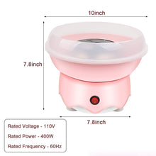 Load image into Gallery viewer, Outamateur Cotton Candy Machine,Homemade Cotton Candy Maker with Large Splash-Proof Plate,10 Bamboo Sticks and Sugar Scoop for Home Birthdays,Family Parties,Festivals,Weddings (White)