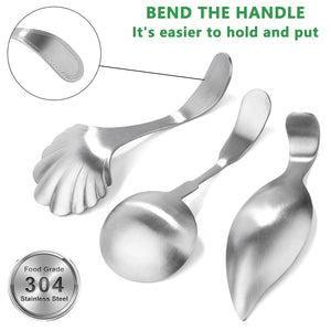 Stainless Steel Tea Scoop Coffee Scoop Measuring Tea Tea Shovel Mini Tasting for Seasoning Oil Coffee Tea Sugar