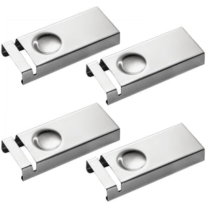 YellRin Knife Spoon Rests Stainless Steel Spoon Fork Knife Rest Rack Flatware Holder Set of 4 for Dining Table Hotel Restaurant ﻿ (size 3)