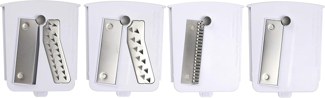 Pack of 4 Premium Blades for Brieftons 5-Blade Spiralizer (BR-5B-02), Brieftons 7-Blade Spiralizer, and Brieftons 10-Blade Spiralizer