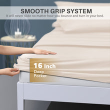 Load image into Gallery viewer, Secura Queen Bed Sheet Set, 4pcs Bedding Sheets &amp; Pillowcases, Soft Microfiber 1800 Thread Count 16&quot; Deep Pocket Luxury Bed Sheets - Hypoallergenic, Wrinkle &amp; Fade Resistant (Black)