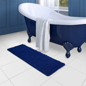 Secura Bathroom Rugs, 47 x 28 Inches, Extra Soft & Thick, Absorbent Water Bath Mat, Machine Washable Non-Slip Bath Mats for Bathroom, Shower, and Tub, Home Decor Accessories (Gray)
