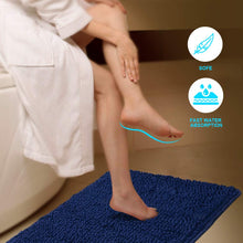Load image into Gallery viewer, Secura Bathroom Rugs, 47 x 28 Inches, Extra Soft &amp; Thick, Absorbent Water Bath Mat, Machine Washable Non-Slip Bath Mats for Bathroom, Shower, and Tub, Home Decor Accessories (Gray)