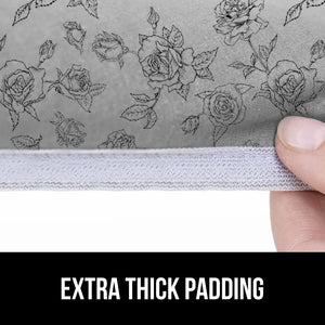 Ironing Board Cover and Pad, Silicone Coating, Thick Scorch Resistant Padding, Heavy Duty Iron Covers Standard Boards, Hook and Loop Fastener Strap, Silver, 15x54