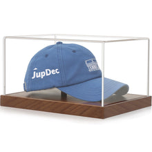 Load image into Gallery viewer, JupDec Baseball Display Case - Clear Cube Baseball Holder with Wooden Base, Autograph Stand Box for Single Ball, Acacia Wood, Brown, 1 Pack