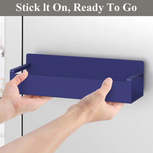 4 Pack Magnetic Spice Rack Organizer for Refrigerator and Oven, Black Fridge Organizers and Storage for Kitchen