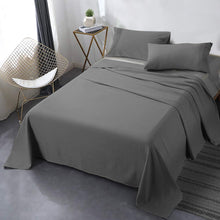 Load image into Gallery viewer, Secura Queen Bed Sheet Set, 4pcs Bedding Sheets &amp; Pillowcases, Soft Microfiber 1800 Thread Count 16&quot; Deep Pocket Luxury Bed Sheets - Hypoallergenic, Wrinkle &amp; Fade Resistant (Black)