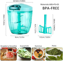 Load image into Gallery viewer, Manual Food Chopper, Hand Pull String Vegetable Slicer Onions Cutter, BPA free food safe material