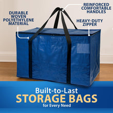 Load image into Gallery viewer, ClearSpace Extra Heavy Duty Moving Bags with Zipper, 6 Pack – Extra Large Storage Bags for Clothes, Moving Boxes or Packing for Organization - Clothing Storage with Carrying Handles