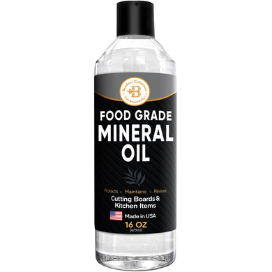 Food Grade Mineral Oil for Wood Cutting Board - Gallon (128oz) Countertops & Butcher Block Oil Conditioner - Food Safe Mineral Oil for Bamboo, Teak, Utensils and Wood Surfaces by Bambüsi