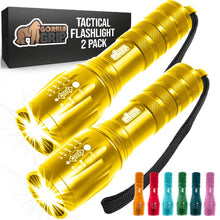 Load image into Gallery viewer, Powerful LED Tactical Flashlight, 750 FT High Lumens 5 Adjustable Modes, Water Resistant, Ultra Bright Zoom Flashlights, Small Mini Flash Light, Camping, Night Dog Walking, Turquoise