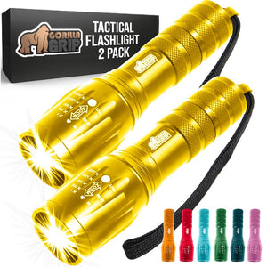 Powerful LED Tactical Flashlight, 750 FT High Lumens 5 Adjustable Modes, Water Resistant, Ultra Bright Zoom Flashlights, Small Mini Flash Light, Camping, Night Dog Walking, Turquoise