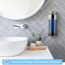 Load image into Gallery viewer, Secura 17oz Automatic Liquid Soap Dispenser, Touchless Battery Operated Hand Soap Dispenser with Adjustable Soap Dispensing Volume Control Dial, Personal Care Dispenser for Household Use (Chrome)