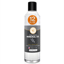 Load image into Gallery viewer, Mineral Oil for Wood Cutting Board - 8 oz Food Grade Wood Oil, Cutting Board Oil and Butcher Block Oil Conditioner, Food Safe Mineral Oil for Bamboo, Teak, Utensils and Wood Surfaces by Bambüsi
