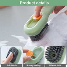 Load image into Gallery viewer, 2 in 1 Multifunction Cleaning Brush, 2024 Upgrade Multifunctional Liquid Shoe Brush Soft Fur Cleaning Brush, Premium Laundry Brush Liquid Brush with Liquid Box for Washing Clothes Shoes (White)