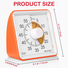 Load image into Gallery viewer, Secura 60-Minute Visual Timer, Classroom Timer, Countdown Timer for Kids and Adults, Time Management Tool for Teaching (Blue &amp; Blue)