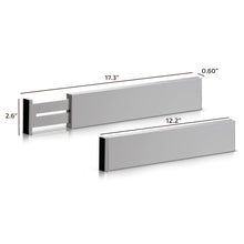 Load image into Gallery viewer, 4 Pack Drawer Dividers Bamboo 2.6&quot; High, 16-22&quot; Adjustable Drawer Organizers for Clothes, Expandable Dresser Separators in Bedroom/Bathroom/Kitchen/Office Organization and Storage (Natural)
