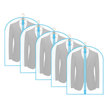 Load image into Gallery viewer, Garment Bags Cover for Hanging Clothes Gowns, 23.6’’×39.1’’,5 Pack Black