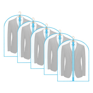 Garment Bags Cover for Hanging Clothes Gowns, 23.6’’×39.1’’,5 Pack Black