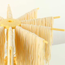 Load image into Gallery viewer, Collapsible Pasta Drying Rack - Spaghetti Noodle Drying Rack with 10 Bar Handles White