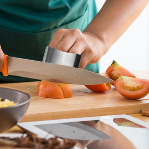 Stainless Steel Finger Guard, 2023 New Finger Protector for Cutting Food, Premium Slicing Tool Finger Protector Finger Protectors when Cutting, Slicing, Dicing, Chopping Vegatables (6 Pcs)