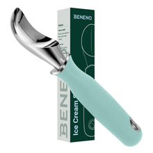 Load image into Gallery viewer, Beneno Heavy Duty Ice Cream Scoop - Upgraded Anti-Fracture Design, Comfortable Grip Long Handle, Effortless Scooping &amp; Dishwasher Safe, Black