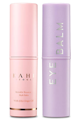 KAHI Multi Balm Max Daily Moisturizer for Face + Under Eye Balm Stick Dark Circle Defense | All-in-One Hydrating Lip Balm Eye Cream Neck Cream Make Up Base & Face Mist Moisture Balm Stick (0.30 fl oz,