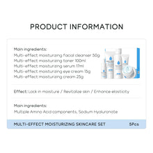 Load image into Gallery viewer, Skin Care Set, Skin Care Routine Kit for Women, Skincare Gift Set, Travel Size Toiletries with 7X CERAMIDE Cleanser, Toner, Serum, Eye Cream, Face Cream Mother&#39;s Day Christmas Birthday Daughter