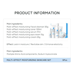 Skin Care Set, Skin Care Routine Kit for Women, Skincare Gift Set, Travel Size Toiletries with 7X CERAMIDE Cleanser, Toner, Serum, Eye Cream, Face Cream Mother's Day Christmas Birthday Daughter