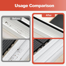 Load image into Gallery viewer, 2 in 1 Groove Cleaning Brush Window Track Cleaning Tools, 2024 New Hard Bristle Crevice Cleaning Brush with Hidden Scraper, Shutter Door Window Track Kitchen Cleaning Brushes Kit (1, Orange)