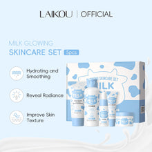 Load image into Gallery viewer, Skin Care Set, Skin Care Routine Kit for Women, Skincare Gift Set, Travel Size Toiletries with Milk Cleanser, Toner, Serum, Eye Cream, Face Cream Mother&#39;s Day Christmas Birthday Daughter Wife