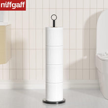 Load image into Gallery viewer, niffgaff 2 Paper Holder: Wall-Mounted &amp; Stand, Stainless Steel Toilet Paper Holder