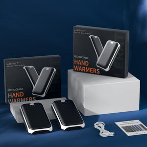 2 Pack Hand Warmers, Rechargeable Electric Hand Warmer, 8Hrs Long-Lasting Heat, Reusable, Portable Pocket Warmers, Christmas Warm Gifts for Men Women Kids Camping