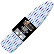 Load image into Gallery viewer, Ironing Board Cover and Pad, Silicone Coating, Thick Scorch Resistant Padding, Heavy Duty Iron Covers Standard Boards, Hook and Loop Fastener Strap, Silver, 15x54