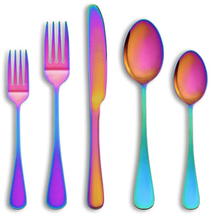 MUTNITT 30 Pcs Silverware Set Service for 6,Premium Stainless Steel Flatware Set,Mirror Polished Cutlery Utensil Sets,Durable Kitchen Eating Tableware Sets,Include Fork Knife Spoon,Dishwasher Safe