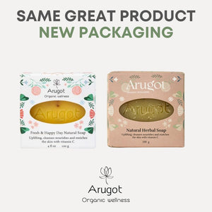 Organic Fresh And Happy Bar Soap, Made In Israel Premium All Natural Climate Friendly - Bath & Body Wash, Cleans & Hydrates Skin - Moisturizing Facial Cleanser